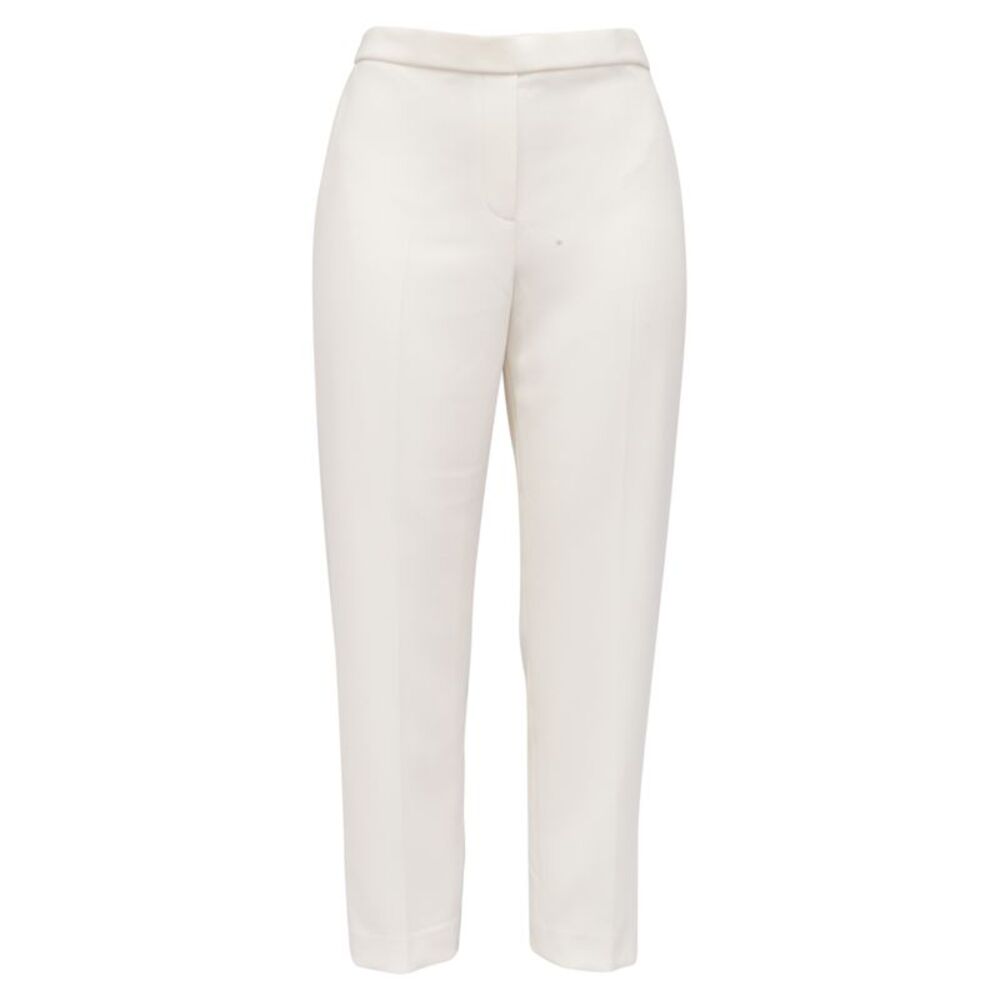 Theory Trousers in White Triacetate